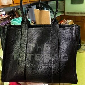 Marc Jacobs Black Textured Leather Bag